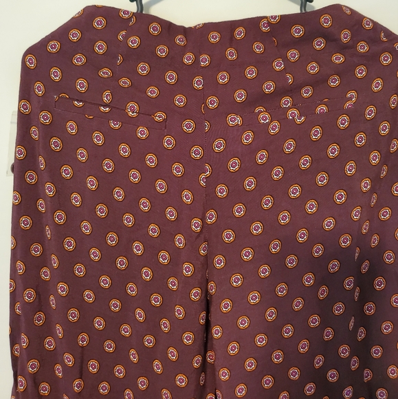 NWT Anthropologie Marsden Wide Leg Pants Office size 4 color Geo Print - Picture 7 of 10